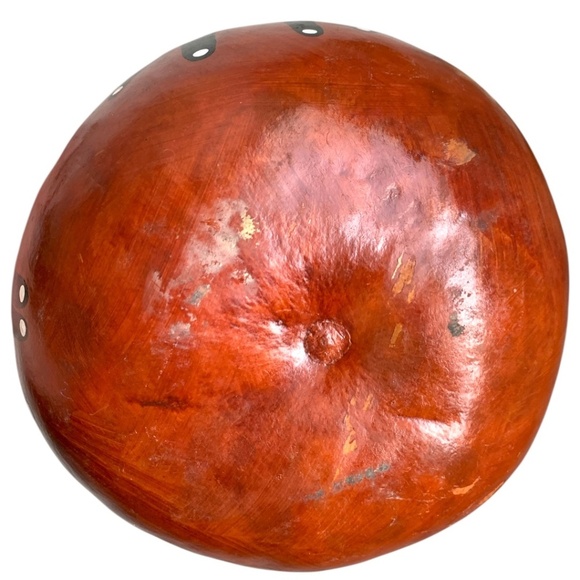 Vintage Handmade Large Gourd Bowl with Black Cats 5” Tall - Picture 5 of 10